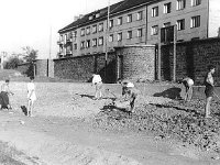 Biciklistička staza 'BK Zagreb' u Kranjčevićevojm 1955. godine, radovi